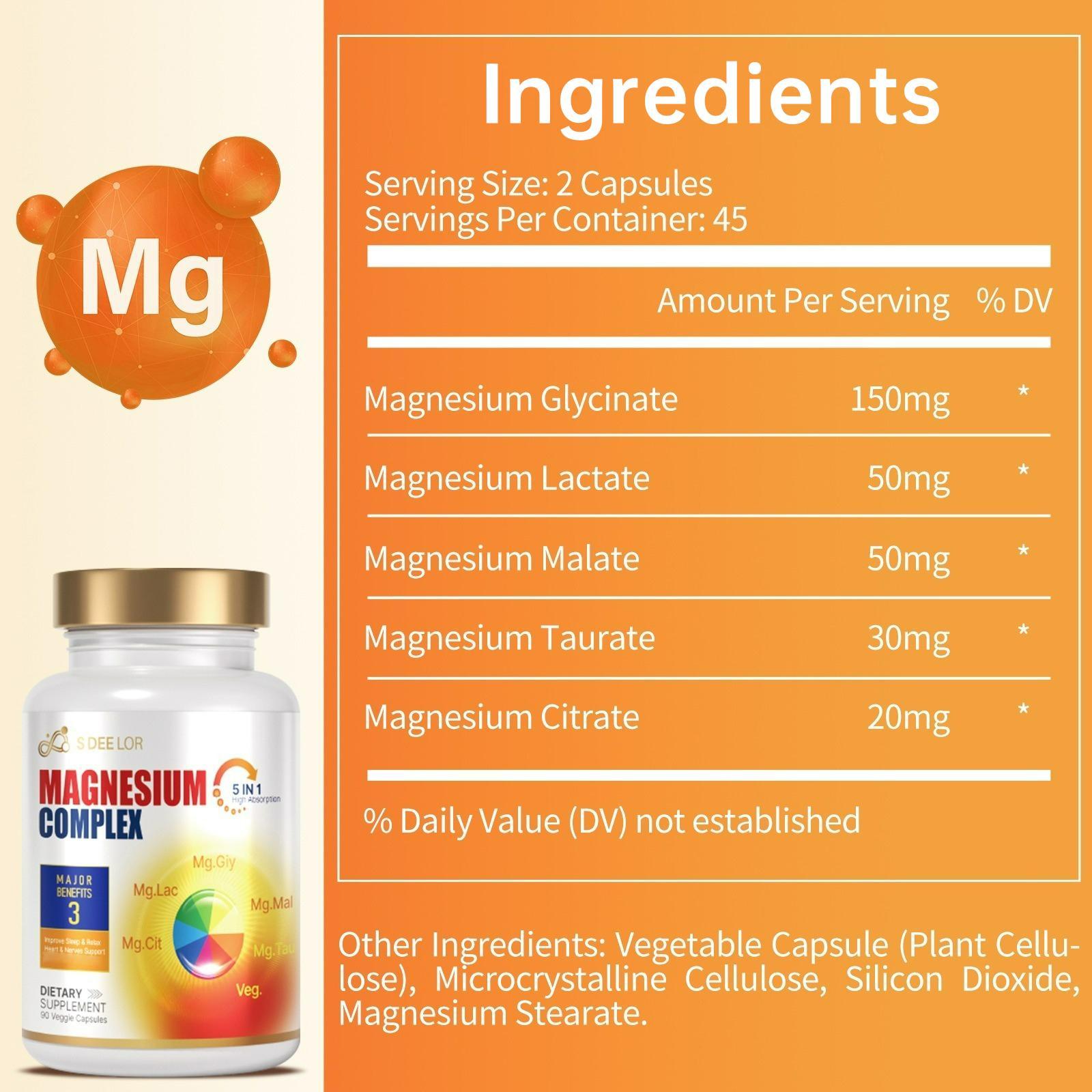 Magnesium Glycinate + Vitamin D3 | Bone, Sleep & Immune Support